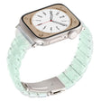 For Apple Watch 42mm / 41mm / 40mm / 38mm Small Waist Rhombus Three-bead Resin Watch Band(Gradient Green) - free shipping - PMc TechLife - Order now!