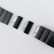 For Apple Watch 42mm / 41mm / 40mm / 38mm Single Bead Side-removable Stainless Steel Watch Band(Black)