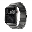 For Apple Watch 46mm / 49mm / 45mm / 44mm Norman Clasp One-Bead Stainless Steel Watch Band(Tin Color) - free shipping - PMc TechLife - Order now!