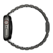 For Apple Watch 46mm / 49mm / 45mm / 44mm Norman Clasp One-Bead Stainless Steel Watch Band(Tin Color)