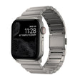 For Apple Watch 46mm / 49mm / 45mm / 44mm Norman Clasp One-Bead Stainless Steel Watch Band(Titanium) - free shipping - PMc TechLife - Order now!