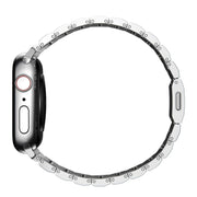 For Apple Watch 46mm / 49mm / 45mm / 44mm Norman Clasp One-Bead Stainless Steel Watch Band(Silver)