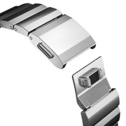 For Apple Watch 46mm / 49mm / 45mm / 44mm Norman Clasp One-Bead Stainless Steel Watch Band(Silver)