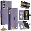 For Sony Xperia 1 VI Crossbody Chain Fishtail Litchi Leather Phone Case(Purple) - Sony Cases by PMC TechLife | Online Shopping South Africa | PMC TechLife | Buy Now Pay Later Mobicred