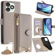 For Itel A50 Crossbody Chain Fishtail Litchi Leather Phone Case(Grey) - More Brand by PMC TechLife | Online Shopping South Africa | PMC TechLife | Buy Now Pay Later Mobicred
