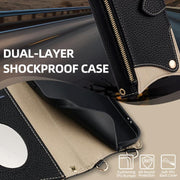 For Motorola Moto G Stylus 5G 2023 Crossbody Chain Fishtail Litchi Leather Phone Case(Black)