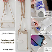 For Motorola Moto G Stylus 5G 2023 Crossbody Chain Fishtail Litchi Leather Phone Case(White)