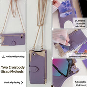 For Motorola Moto G Stylus 5G 2024 Crossbody Chain Fishtail Litchi Leather Phone Case(Purple)