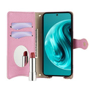 For Huawei nova 12i / Enjoy 70 Pro Crossbody Chain Fishtail Litchi Leather Phone Case(Pink)