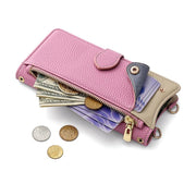 For Huawei Pura 70 Crossbody Chain Fishtail Litchi Leather Phone Case(Pink)