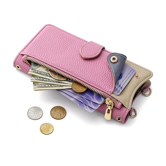 For Huawei Pura 70 Crossbody Chain Fishtail Litchi Leather Phone Case(Pink)