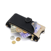 For OnePlus Nord N200 5G Crossbody Chain Fishtail Litchi Leather Phone Case(Black)