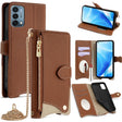 For OnePlus Nord N200 5G Crossbody Chain Fishtail Litchi Leather Phone Case(Brown) - OnePlus Cases by PMC TechLife | Online Shopping South Africa | PMC TechLife | Buy Now Pay Later Mobicred