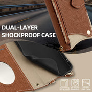 For OnePlus Nord N200 5G Crossbody Chain Fishtail Litchi Leather Phone Case(Brown)
