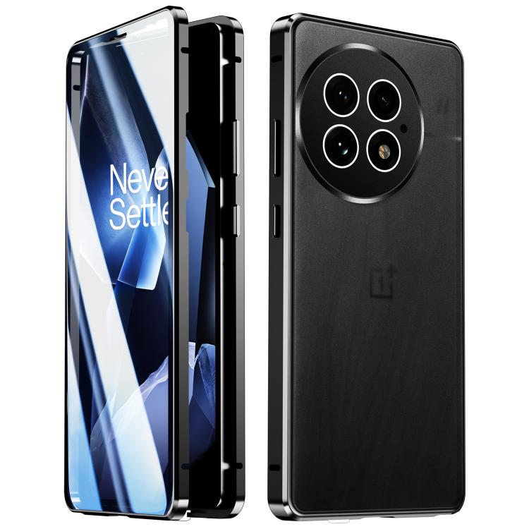 For OnePlus 13 Magnetic HD Tempered Glass Phone Case(Black) - free shipping - PMC TechLife - Order now!