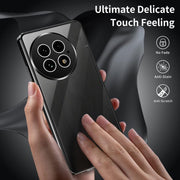 For OnePlus 13 Magnetic HD Tempered Glass Phone Case(Silver)