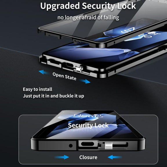 For OnePlus 13 Magnetic HD Tempered Glass Phone Case(Silver)