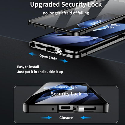 For OnePlus 13 Magnetic HD Tempered Glass Phone Case(Black) - free shipping - PMC Jewellery - Order now!