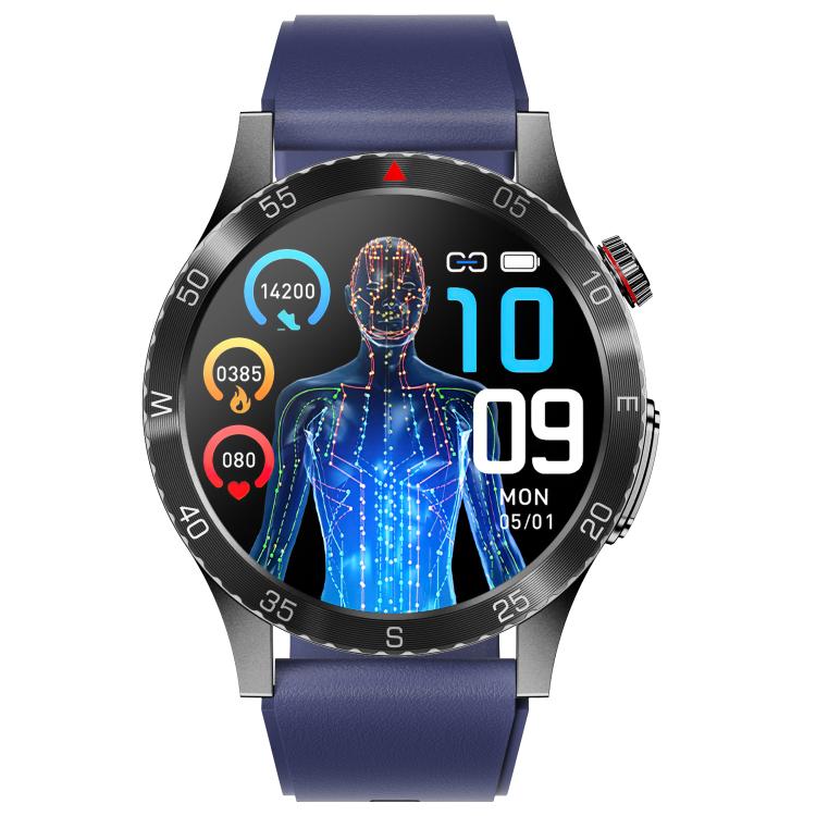 H9 1.43 inch Silicone Strap ECG Smart Watch Supports Bluetooth Calls/Smart Voice Assistant(Blue) - free shipping - PMC TechLife - Order now!