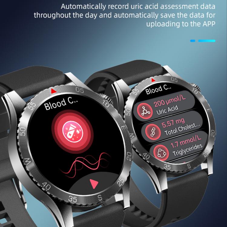 H9 1.43 inch Leather Strap ECG Smart Watch Supports Bluetooth Calls/Smart Voice Assistant(Brown)