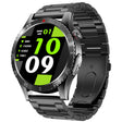 H9 1.43 inch Steel Strap ECG Smart Watch Supports Bluetooth Calls/Smart Voice Assistant(Black) - free shipping - PMC TechLife - Order now!