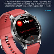 H9 1.43 inch Steel Strap ECG Smart Watch Supports Bluetooth Calls/Smart Voice Assistant(Black)