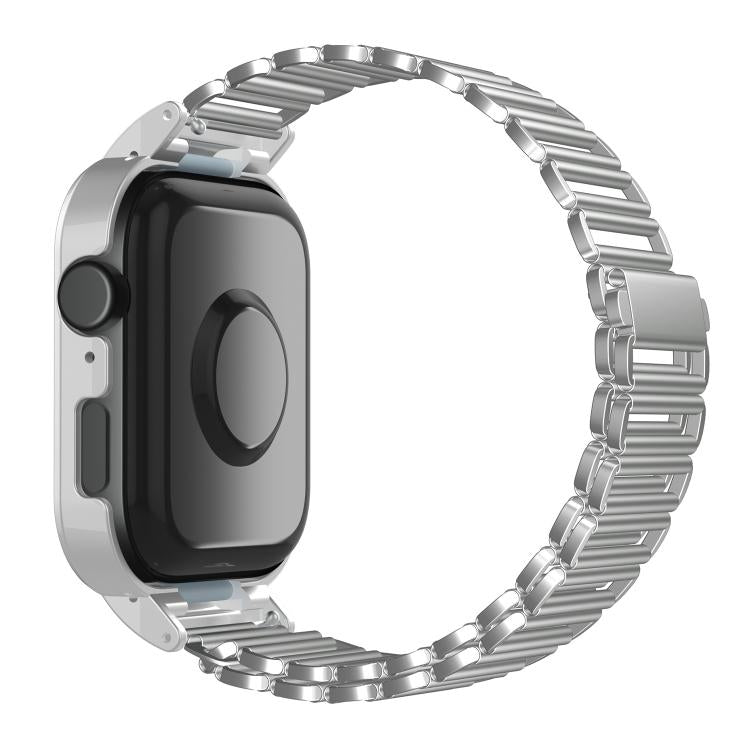 For Huawei Watch Fit3 Hollow Chain Metal Frame Watch Band(Silver)
