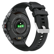 GT97 1.53 inch Round Screen 2 in 1 Bluetooth Earphone Silicone Strap Smart Watch Supports Bluetooth Calls(Black)