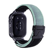 For Huawei Watch Fit3 Brushed Metal Silver Frame Watch Band(Black Blue Grey)