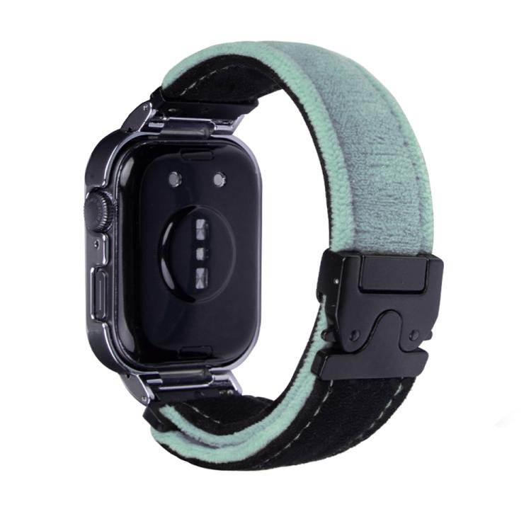 For Huawei Watch Fit3 Brushed Metal Silver Frame Watch Band(Black Blue Grey)