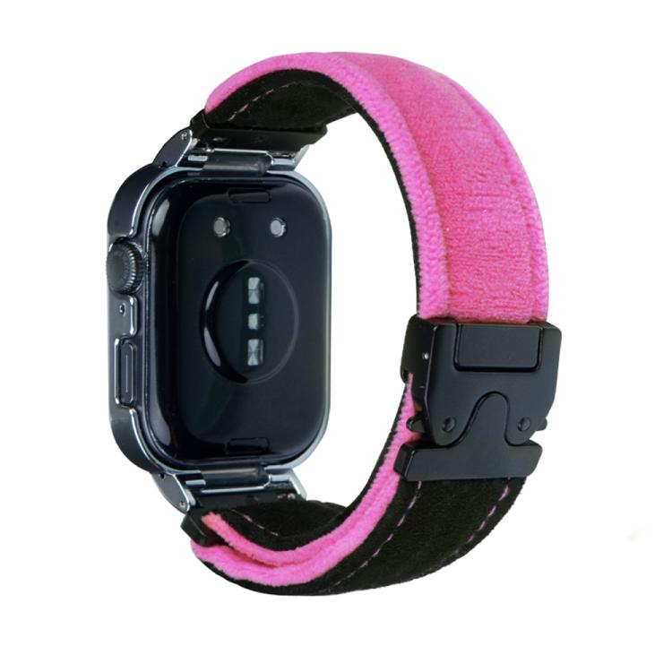 For Huawei Watch Fit3 Brushed Metal Silver Frame Watch Band(Black Rose Red) - free shipping - PMC TechLife - Order now!