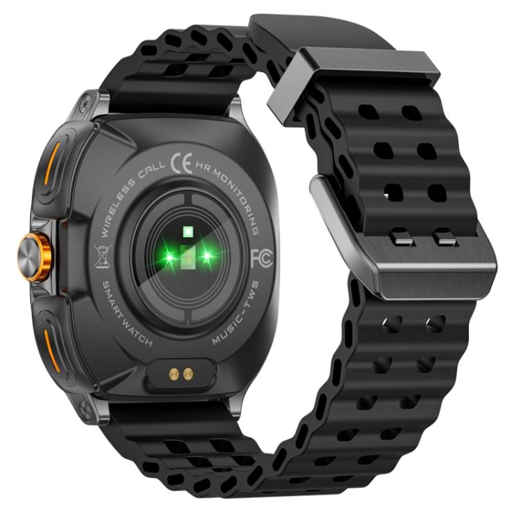 GT98 1.53 inch 2 in 1 Bluetooth Headphone IP67 Waterproof Smart Watch Supports Blood Oxygen Monitoring(Black) - free shipping - PMC TechLife - Order now!