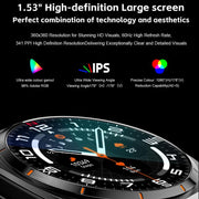 GT98 1.53 inch 2 in 1 Bluetooth Headphone IP67 Water-resistant Smart Watch Supports Blood Oxygen Monitoring(Silver Orange)