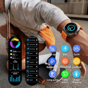 GT98 1.53 inch 2 in 1 Bluetooth Headphone IP67 Water-resistant Smart Watch Supports Blood Oxygen Monitoring(Black Orange)