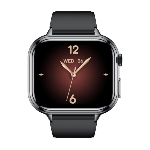 TK17 1.91 inch Horizontal Screen Silicone Strap Smart Watch Supports ECG Electrocardiogram(Black)