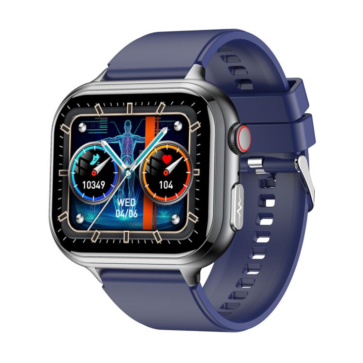 TK17 1.91 inch Horizontal Screen Silicone Strap Smart Watch Supports ECG Electrocardiogram(Blue) - free shipping - PMC TechLife - Order now!