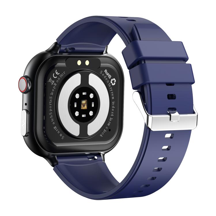 TK17 1.91 inch Horizontal Screen Silicone Strap Smart Watch Supports ECG Electrocardiogram(Blue) - free shipping - PMC TechLife - Order now!