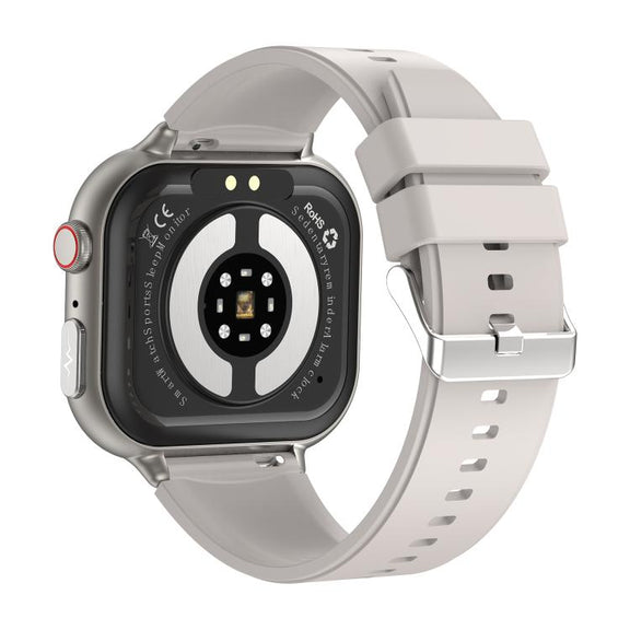 TK17 1.91 inch Horizontal Screen Silicone Strap Smart Watch Supports ECG Electrocardiogram(Grey)