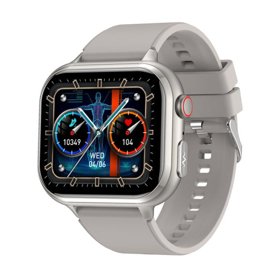 TK17 1.91 inch Horizontal Screen Silicone Strap Smart Watch Supports ECG Electrocardiogram(Grey)