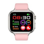 TK17 1.91 inch Horizontal Screen Silicone Strap Smart Watch Supports ECG Electrocardiogram(Pink)
