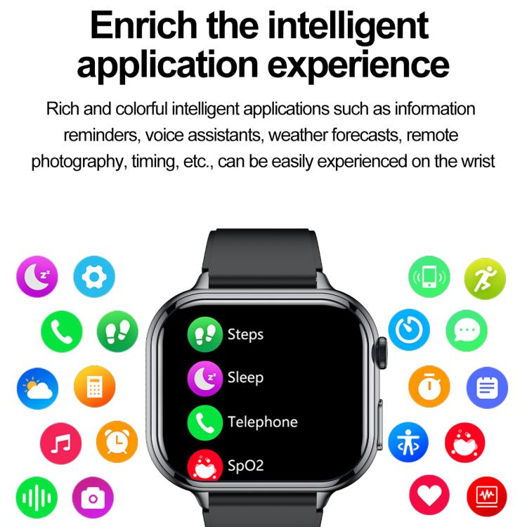 TK17 1.91 inch Horizontal Screen Silicone Strap Smart Watch Supports ECG Electrocardiogram(Pink) - free shipping - PMC TechLife - Order now!