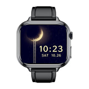 TK17 1.91 inch Horizontal Screen Leather Strap Smart Watch Supports ECG Electrocardiogram(Black)