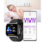 TK17 1.91 inch Horizontal Screen Leather Strap Smart Watch Supports ECG Electrocardiogram(Brown)