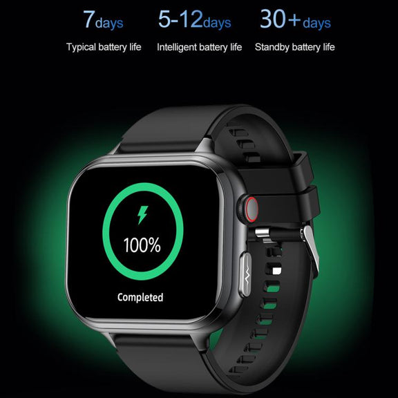 TK17 1.91 inch Horizontal Screen Steel Strap Smart Watch Supports ECG Electrocardiogram(Silver)