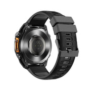 HD300 1.43 inch AMOLED Screen Silicone Strap Sports Smart Watch Supports Blood Oxygen Detection(Black)