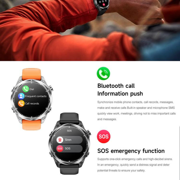 HD300 1.43 inch AMOLED Screen Silicone Strap Sports Smart Watch Supports Blood Oxygen Detection(Black)