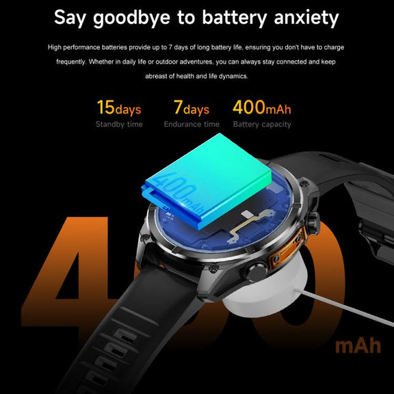 HD300 1.43 inch AMOLED Screen Silicone Strap Sports Smart Watch Supports Blood Oxygen Detection(Orange)