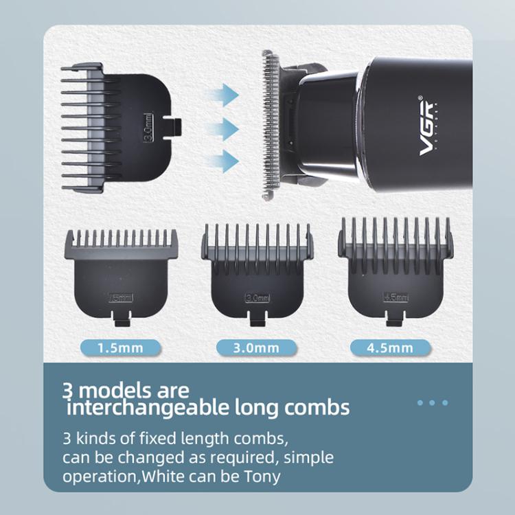 VGR V-933 Professional Salon USB Electric Hair Clipper(Black)