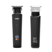 VGR V-937 LED Digital Display Salon USB Electric Hair Clipper(Black)