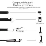 5.5mm 1080P IP68 Water-resistant 4.3 inch Screen Single Camera Digital Endoscope, Line Length:2m